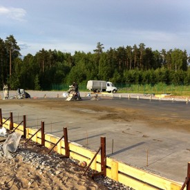 Строительство фундамента склада эелектротехнической продукции